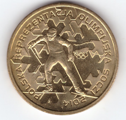 2 злотых Олимпиада в Сочи 2014 год, Польша.
