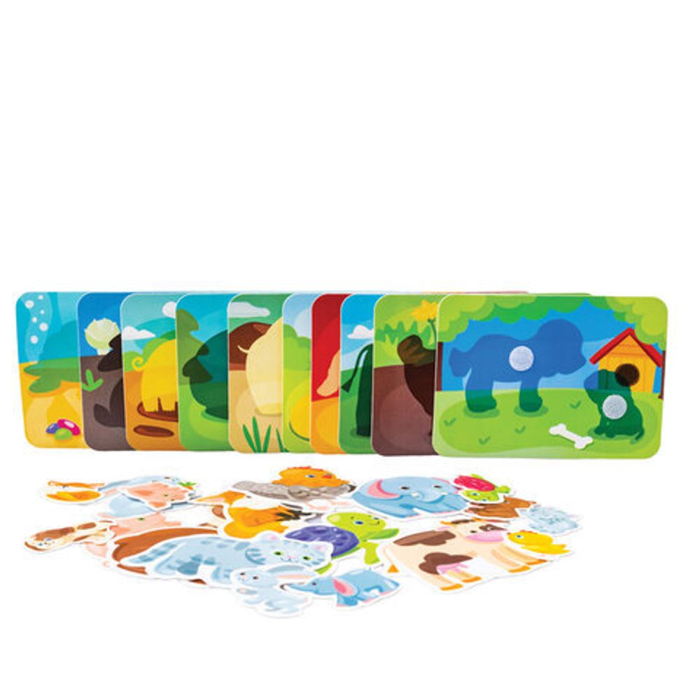 Игровой набор на липучках (8-10 сюжетов, 16-20 объектов), АССОРТИ, 10 КОР