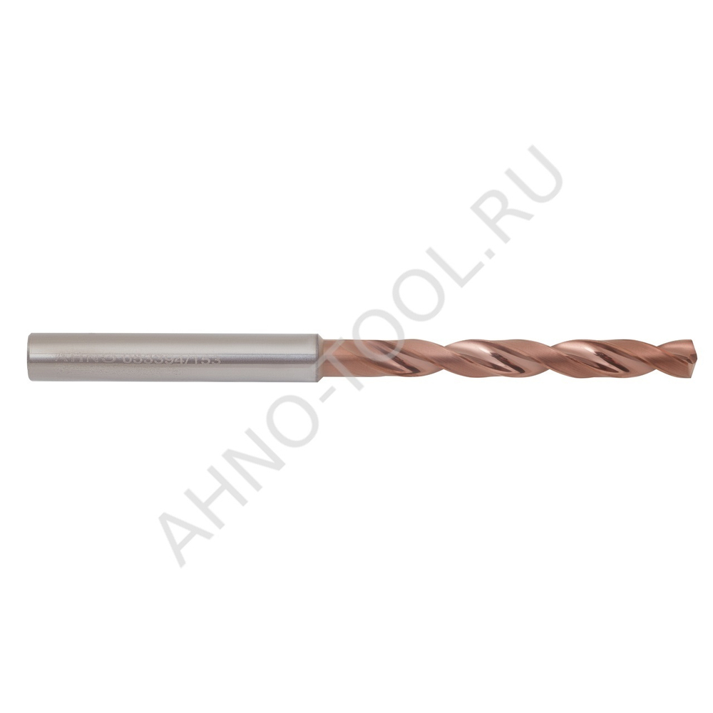 Сверло  4.8мм  твердосплавное 5D без подвода СОЖ. SP-X800050480 VHM AHNO по стали, чугуну, нерж. и ж