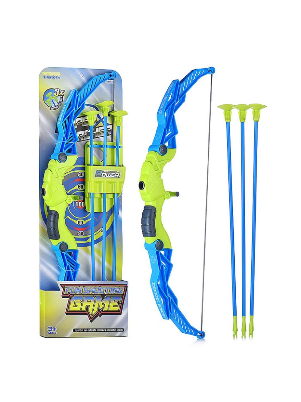 Лук со стрелами для мальчиков в подарочной коробке