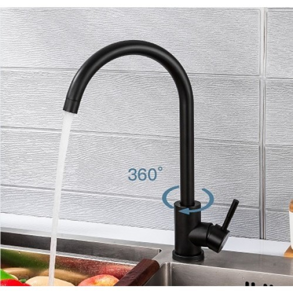 Смеситель для кухни FRAP (чёрный) F40899-4