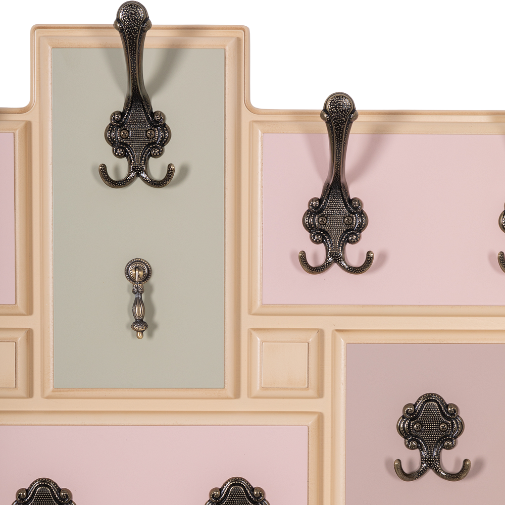 Вешалка настенная Пандора 9 Айвори Акварель