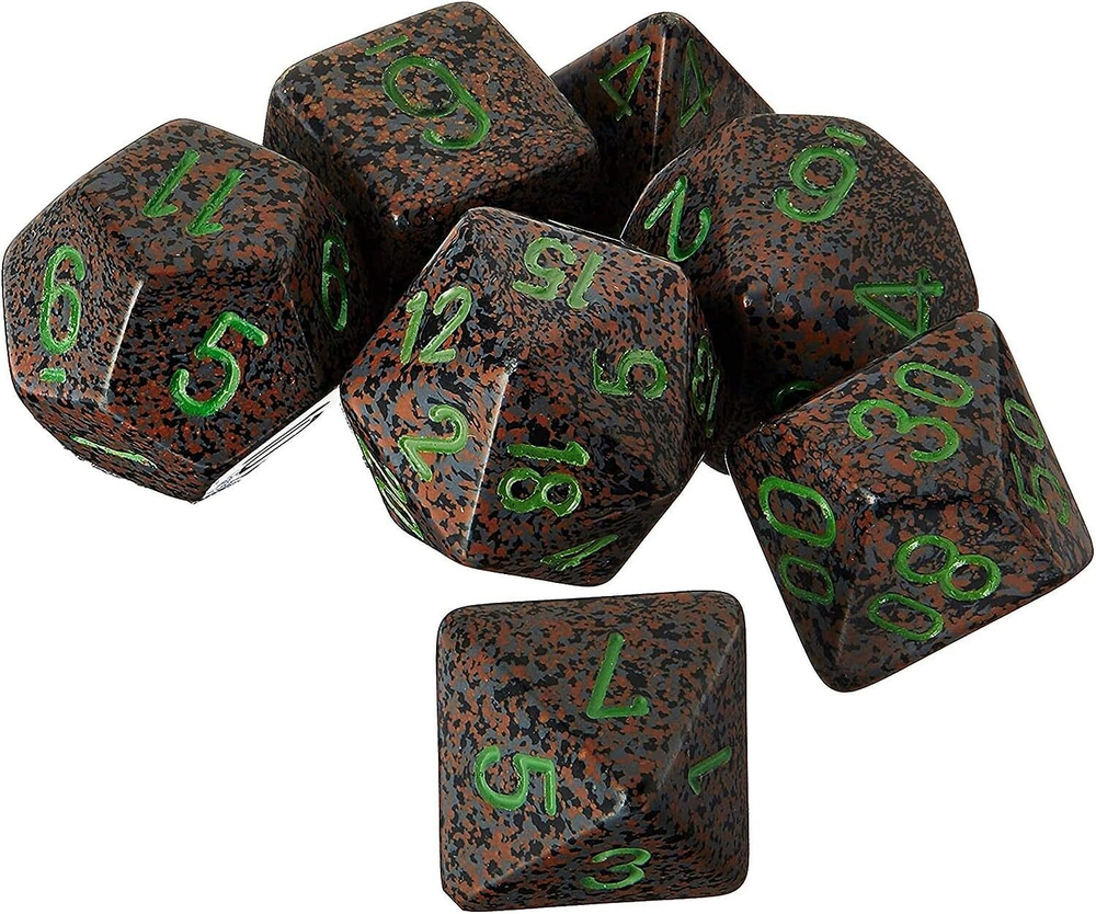 Chessex 7-dice set Earth
