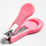 3612529 Детский маникюрный набор, 3 предмета: ножницы, пилка, книпсер, от 0 мес., цвет розовый