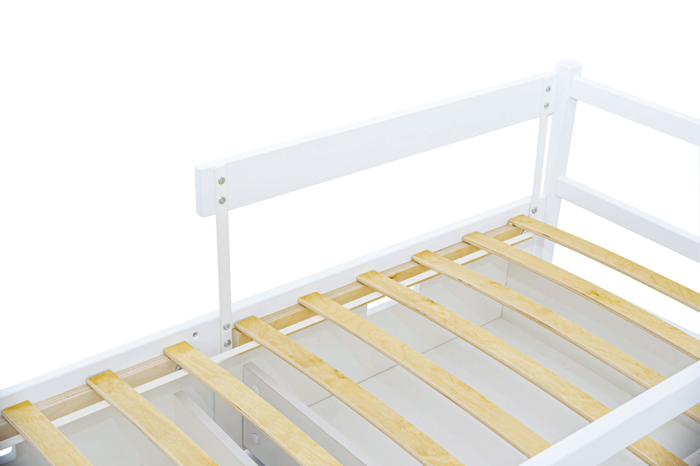 Детская кровать тахта Бельмарко Svogen белый динозаврики