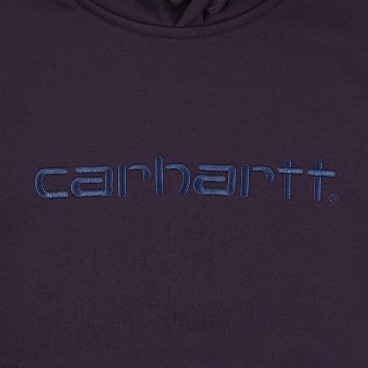 Толстовка мужская Carhartt WIP Hooded Sweatshirt артикул:I030230_darkred - купить в магазине Дайс