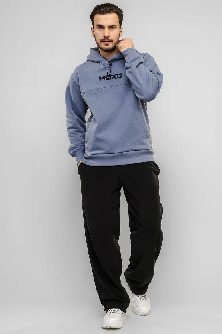 Худи "НОХО" унисекс, цвет "Полярный василёк"