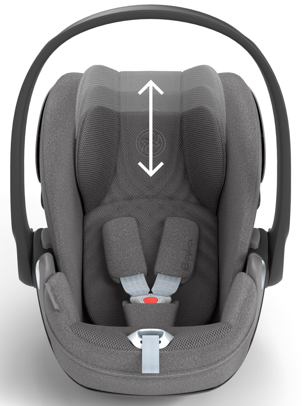Коляска Cybex Coya Rosegold Frame Cloud T i-Size Mirage Grey Plus Mirage Grey с дождевиком и бампером
