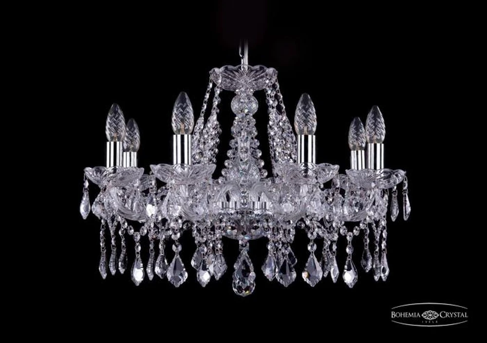 Подвесная люстра Bohemia Ivele 1413/8/200/Ni/Leafs