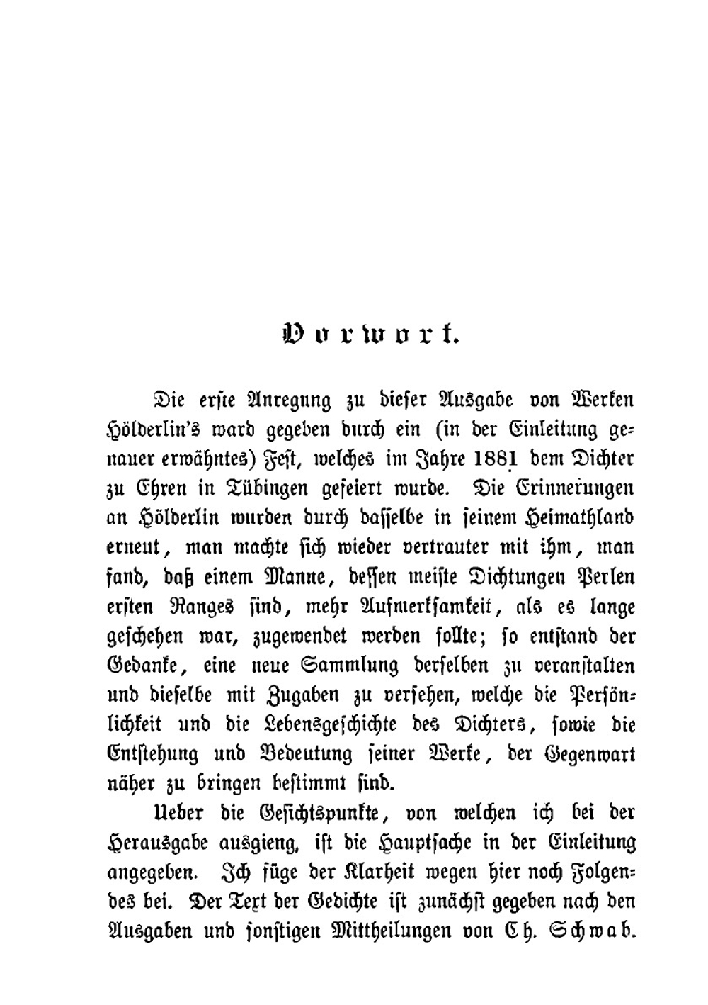 Dichtungen. Mit biographischer Einleitung | F. Hölderlin