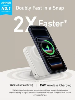 Внешний аккумулятор Anker Nano Magnetic Power Bank 10000mAh (A110Z) зеленый