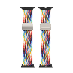 Эластичный ремешок разноцветный (Rainbow) от Dux Ducis для смарт часов Apple Watch размером 42, 44, 45, 46, 49MM, серия Strap (Mixture Pro Series)