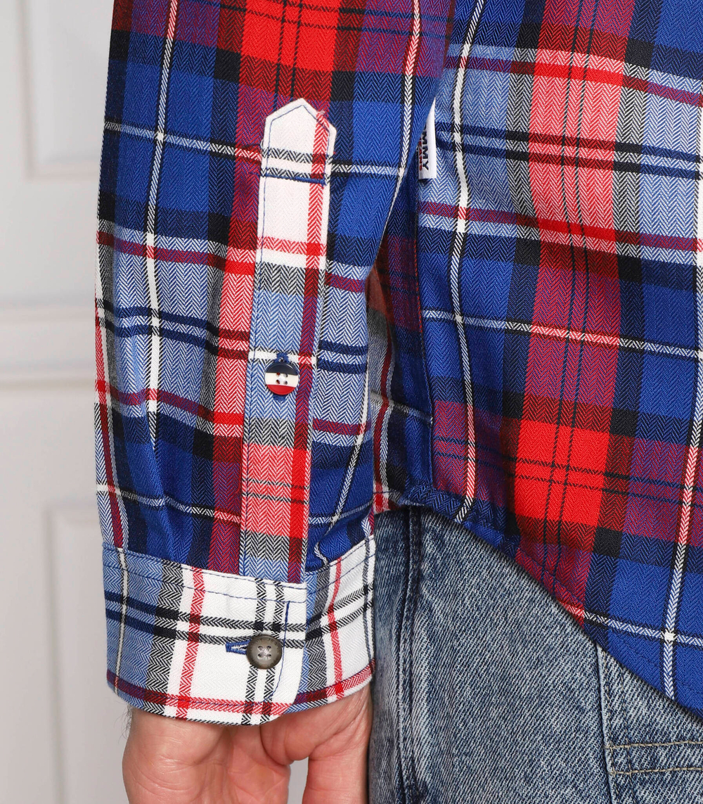 рубашка check flannel Tommy Jeans - разноцветная(DM0DM15114)