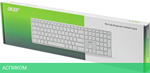 Клавиатура Acer OKR301 белый/серебристый (ZL.KBDEE.015)