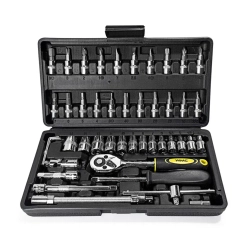 Набор инструментов 46пр. 1/4''(6гр.) (4-14мм) WMC TOOLS WMC-2462-5(New)