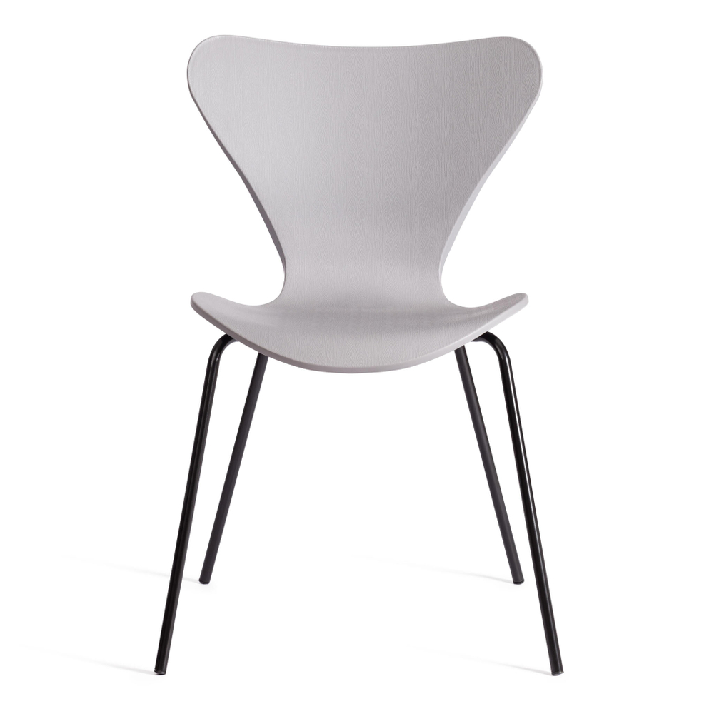 Стул Jacobsen (mod DC 102-1) пластик/металл, 45 х 54.5 х 80 см, Grey (Cерый) /Black (Черный)