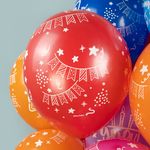 Шар (12''/30 см) С Днем Рождения, Ура!, Ассорти, пастель, 5 ст, 25 шт.