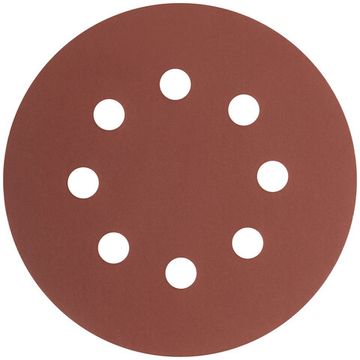 Круги шлифовальные с отверстиями (липучка), алюминий-оксидные, 125 мм, 5 шт. Р 1000