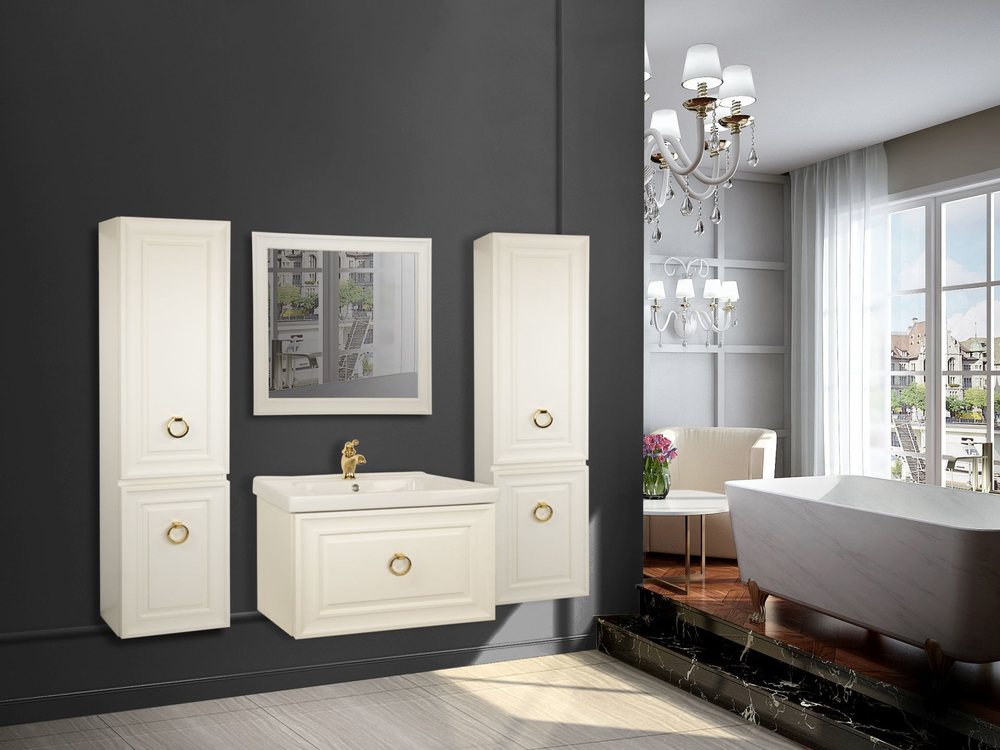 Тумба подвесная под раковину ADEL C65 арт. TS-ADL65C-C-I Ивори