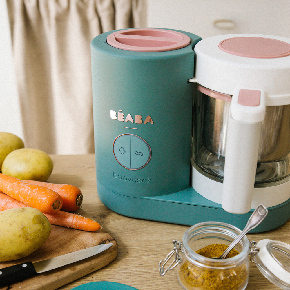 Уцененный товар: блендер-пароварка для детского питания 5 в 1 BEABA Babycook Neo Эвкалипт