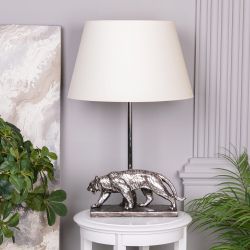 Настольная лампа Тигр Античное Серебро