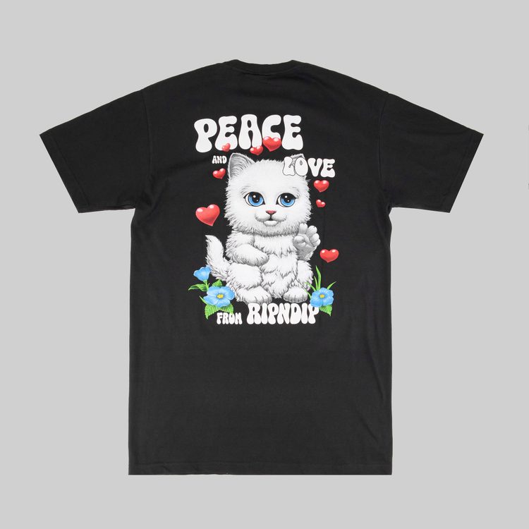Футболка мужская Ripndip Peace Love Tee артикул:RND10084 - купить в магазине Дайс
