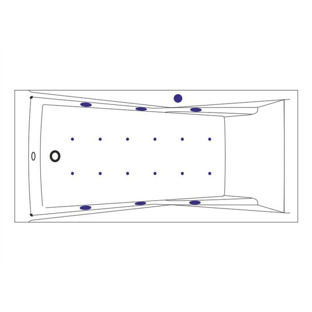Акриловая ванна Excellent Palace Relax 170x75 WAEX.PAL17.RELAX
