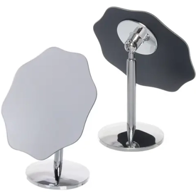 Зеркало настольное «ФОРТУНА БРИ», фигурное, цвет металл, 21*17,5см (коробка)