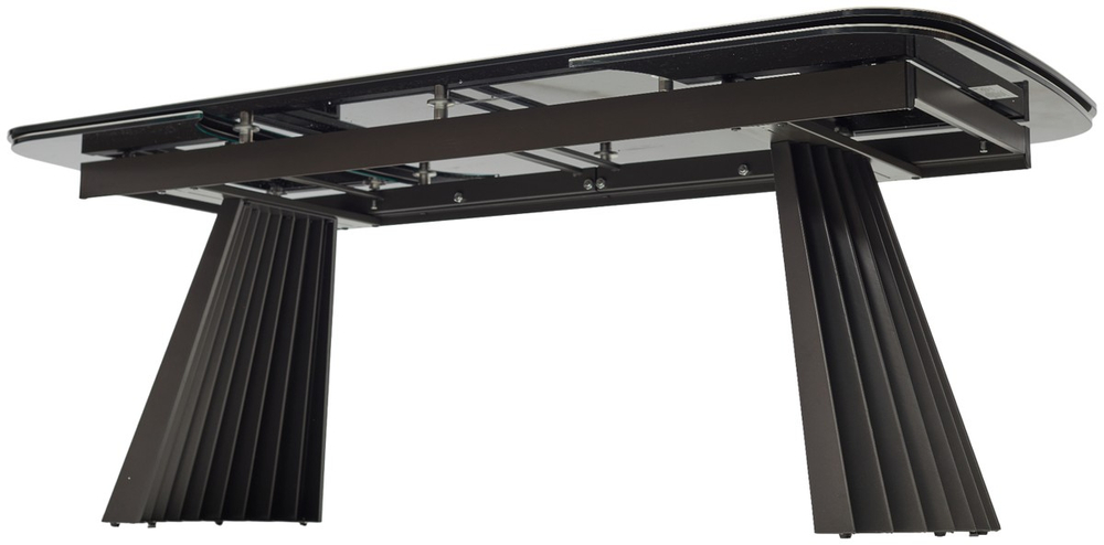 Стол ASTRID 200 TL-102 Бежевый мрамор, испанская керамика / Темно-серый каркас, ®DISAUR