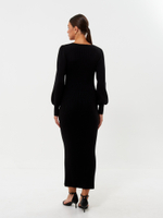 Платье ISA с декольте, чёрный