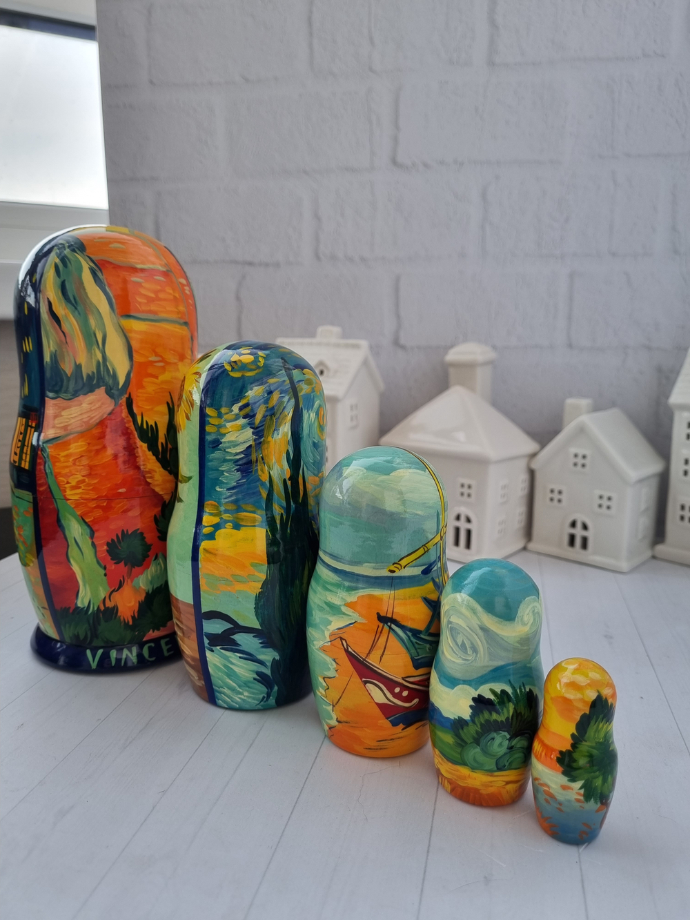 Матрёшка "Ван Гог" 5мест 18см