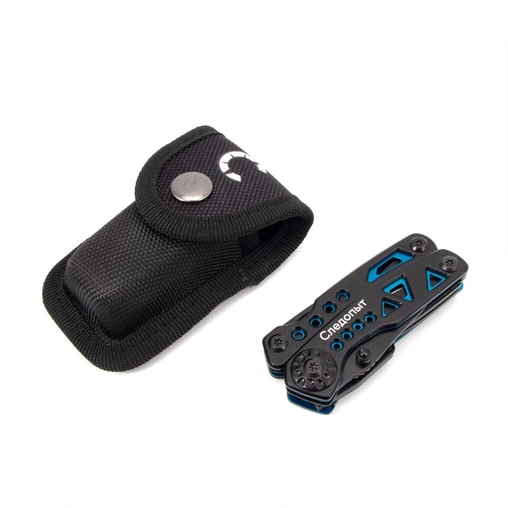 Мультитул (плоскогубцы) &quot;СЛЕДОПЫТ-STALKER&quot;, 78х36х20 мм, 7 предметов, в чехле, в коробке/40/20/100