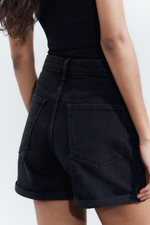 Шорты trf mom fit с высокой посадкой