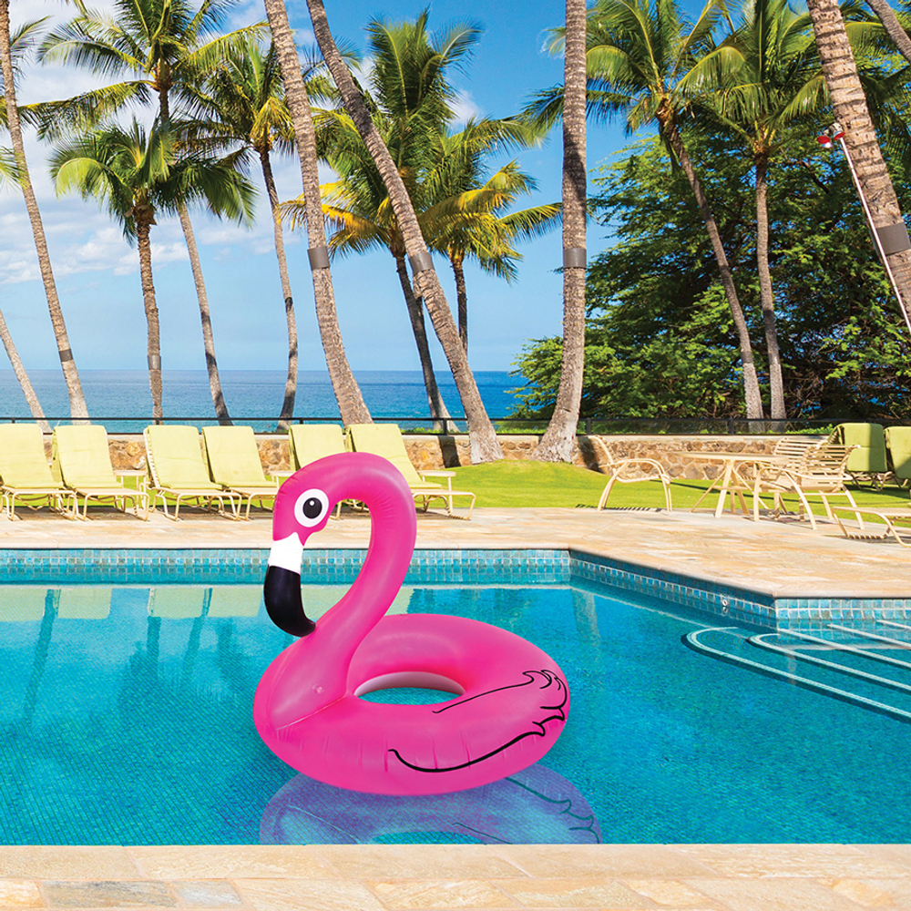 Круг надувной pink flamingo