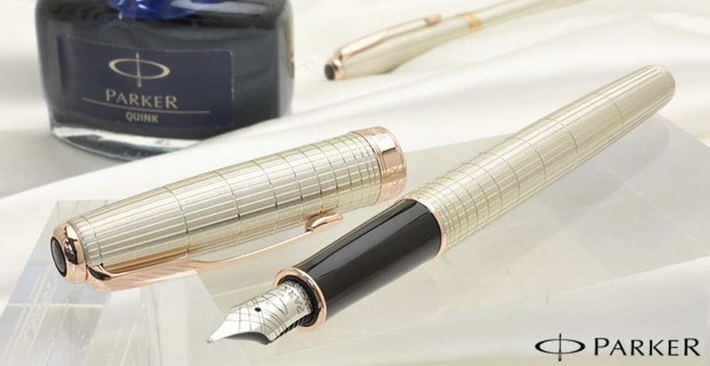 Перьевая ручка Parker Sonnet F535 VERY PREMIUM Feminine, (серебро 925 пробы) цвет: Silver PGT, перо: F