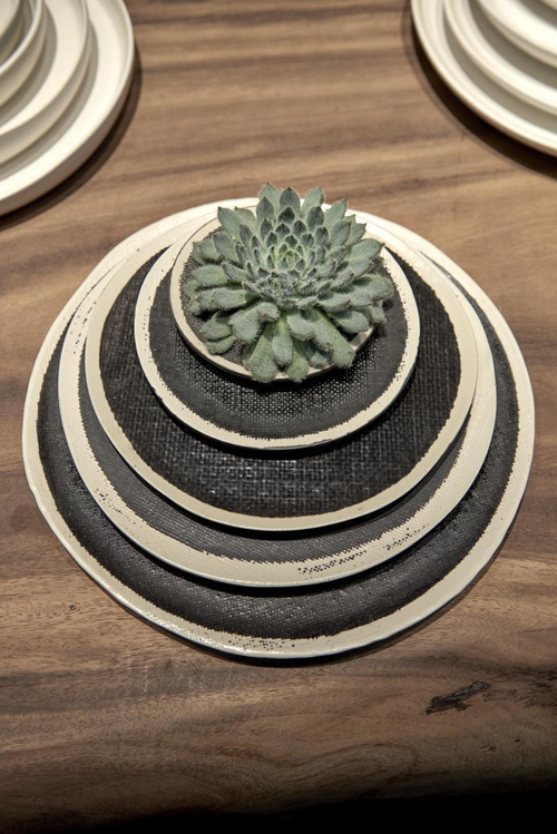 Тарелка изогнутая SEMPRE керамика/white 240х240х15h коллекция Bob