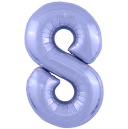 Фольгированная цифра, цвет Пастельный Фиолетовый 102 см