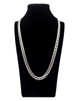 Массивная цепочка толстого плетения из стали