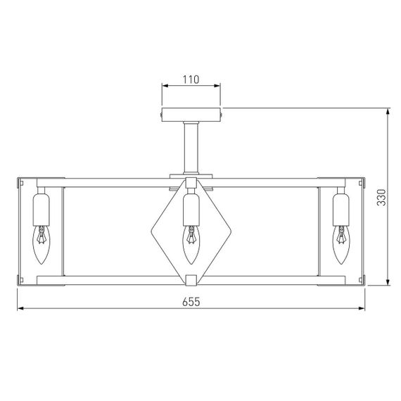 Потолочная люстра Eurosvet Aragon 60126/8 черный Smart