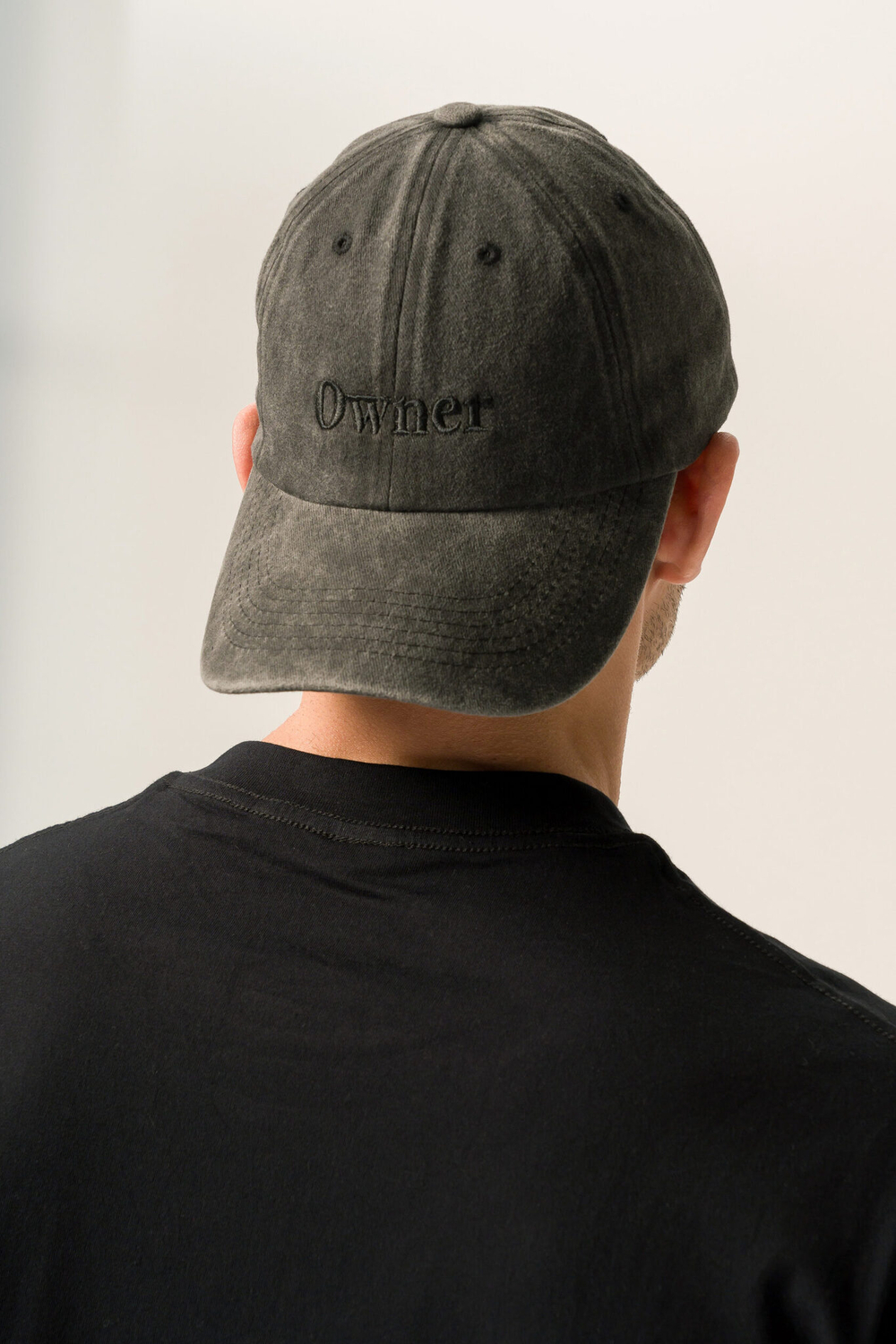Кепка КУЛЬТУРА "OWNER", garment - dyed, черный