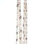 Бусы на ёлку 2м "Льдинка" Розовое золото