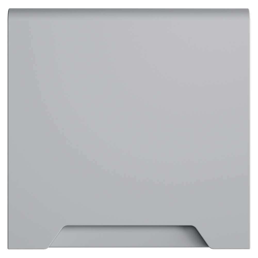 Накладка для розетки с заземлением, защитными шторками и крышкой, S70 (серый)