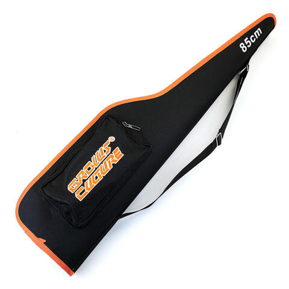 Чехол для зимней удочки Grows Culture, 85cм, с карманом, Черный/Оранжевый