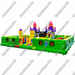 Большой надувной батут "Средневековье" 12*12*5 м