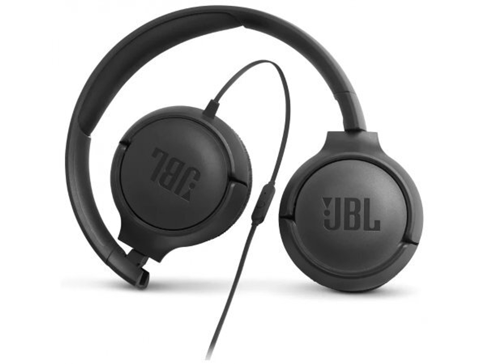 Гарнитура JBL Tune 500, 3.5 мм, накладные, черный