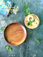 Тарелка деревянная мотивационная "Дом там, где сердце"