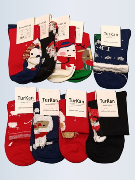 62005 Носки женские новогодние (Единый)