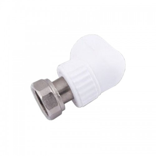 Угольник с нак.гайкой 20*1/2" белый