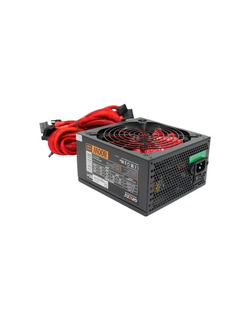 Ginzzu PC800 14CM(Red) 80+ black,APFC,24+4p,4 PCI-E(6+2), 7*SATA, 4*IDE,оплетка, кабель питания,цветная коробка