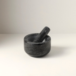 Ступка marm, 12,7х7,6 см, черный мрамор